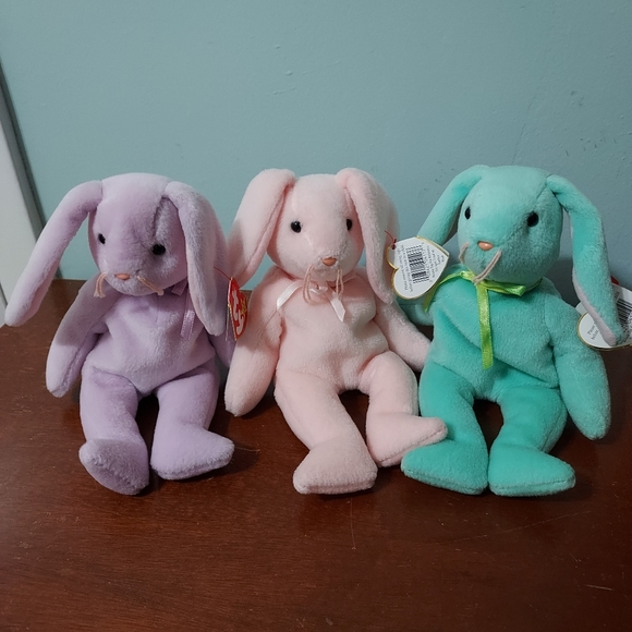 Hippity, Hoppity and Floppity beanie babies - Picture 4 of 8